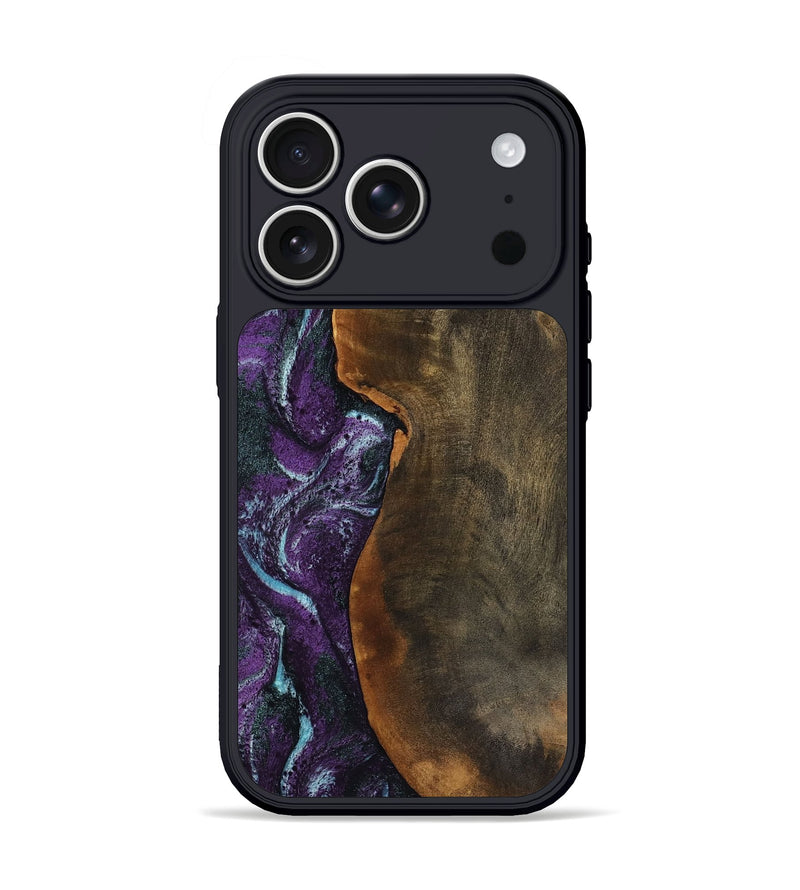 iPhone 17 Pro Wood Phone Case - Corina (Purple, 799635)