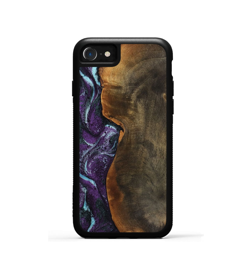 iPhone SE Wood Phone Case - Corina (Purple, 799635)