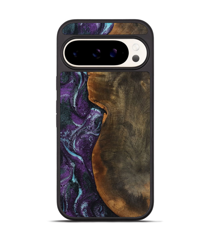 Pixel 9 Wood Phone Case - Corina (Purple, 799635)