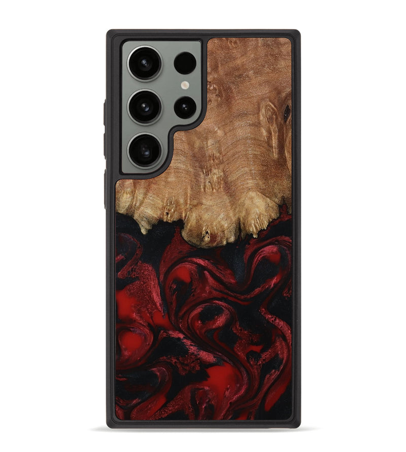 Galaxy S23 Ultra Wood Phone Case - Peggy (Red, 799636)