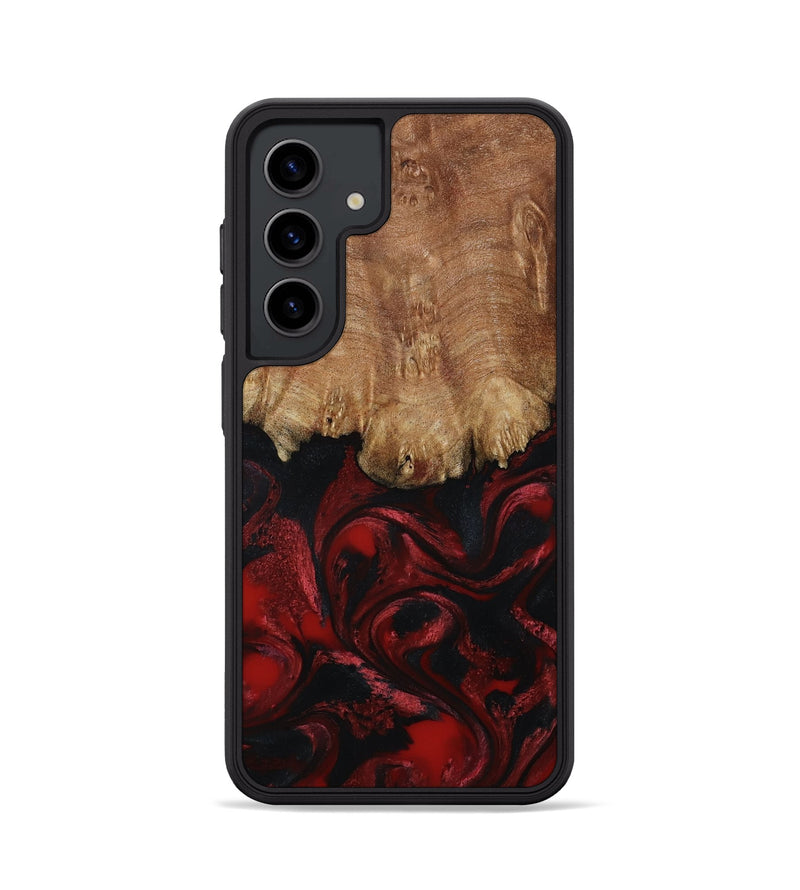 Galaxy S24 Wood Phone Case - Peggy (Red, 799636)