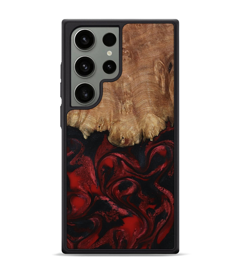 Galaxy S24 Ultra Wood Phone Case - Peggy (Red, 799636)