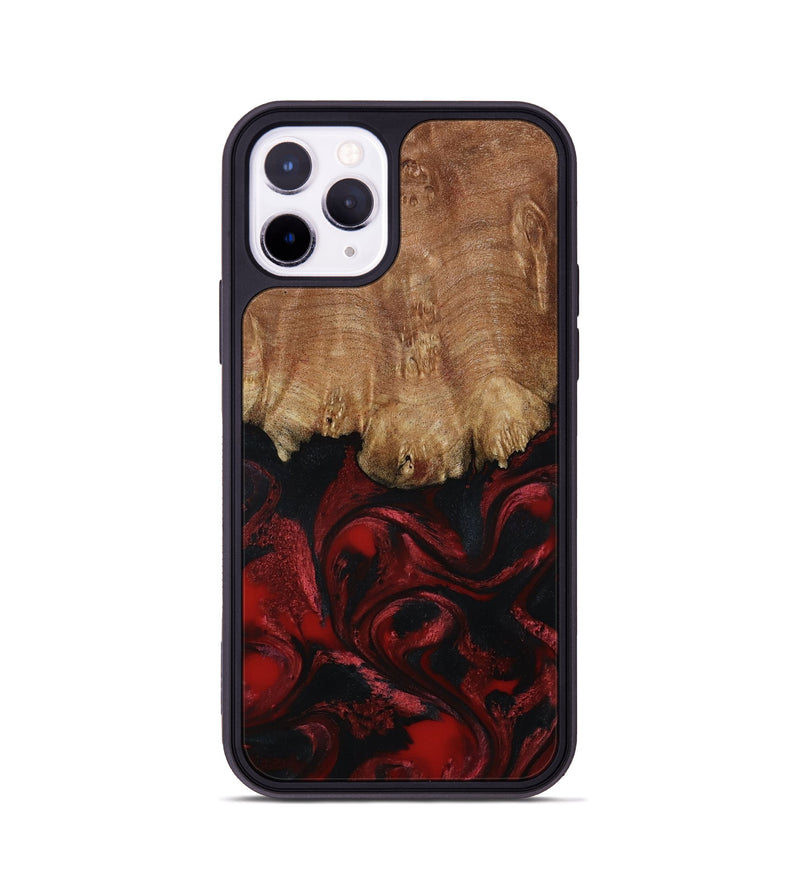 iPhone 11 Pro Wood Phone Case - Peggy (Red, 799636)