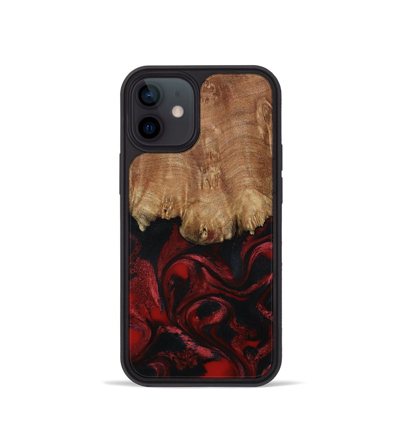 iPhone 12 mini Wood Phone Case - Peggy (Red, 799636)