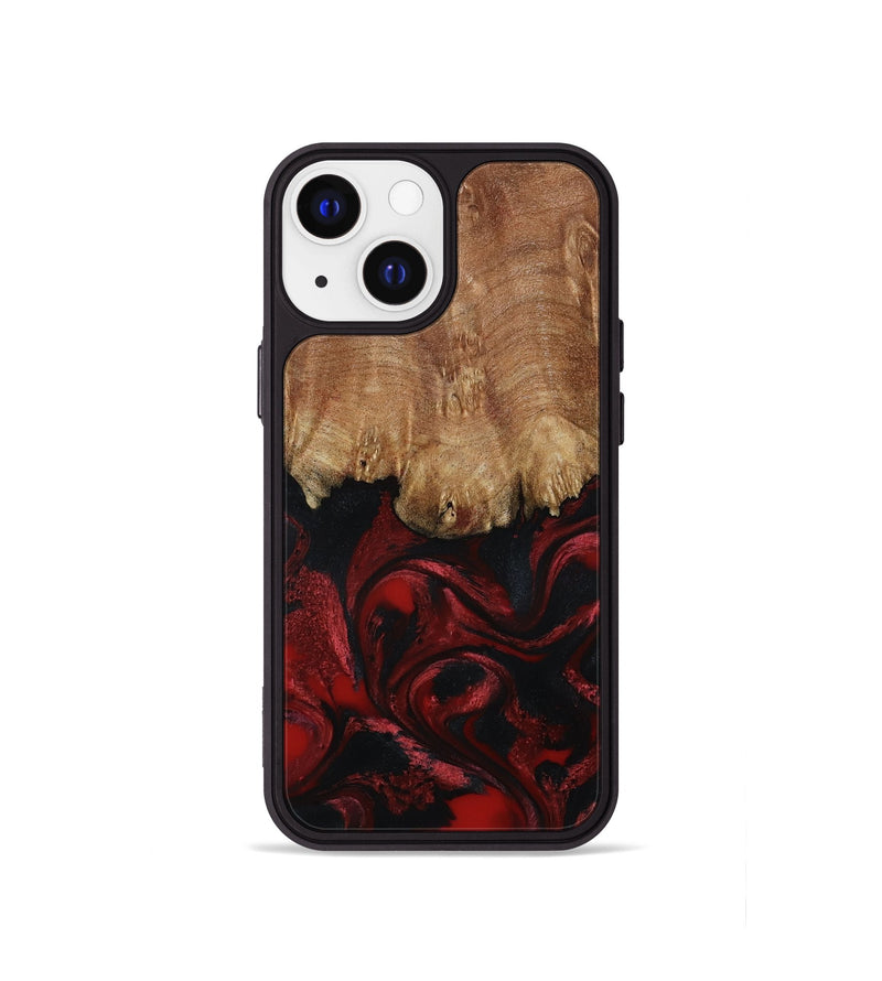 iPhone 13 mini Wood Phone Case - Peggy (Red, 799636)