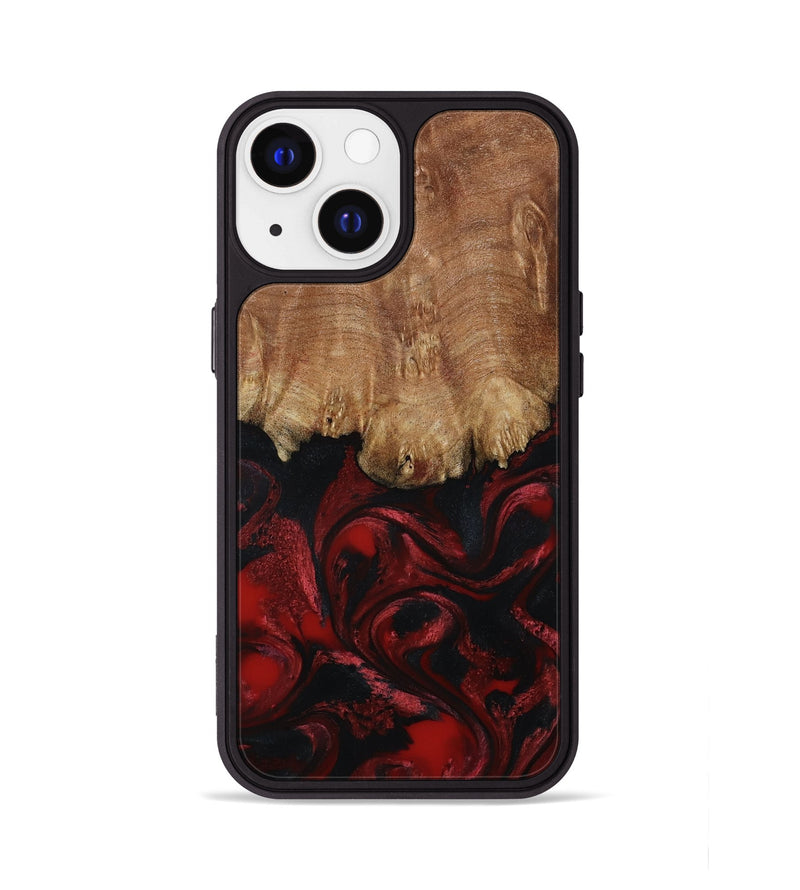 iPhone 13 Wood Phone Case - Peggy (Red, 799636)