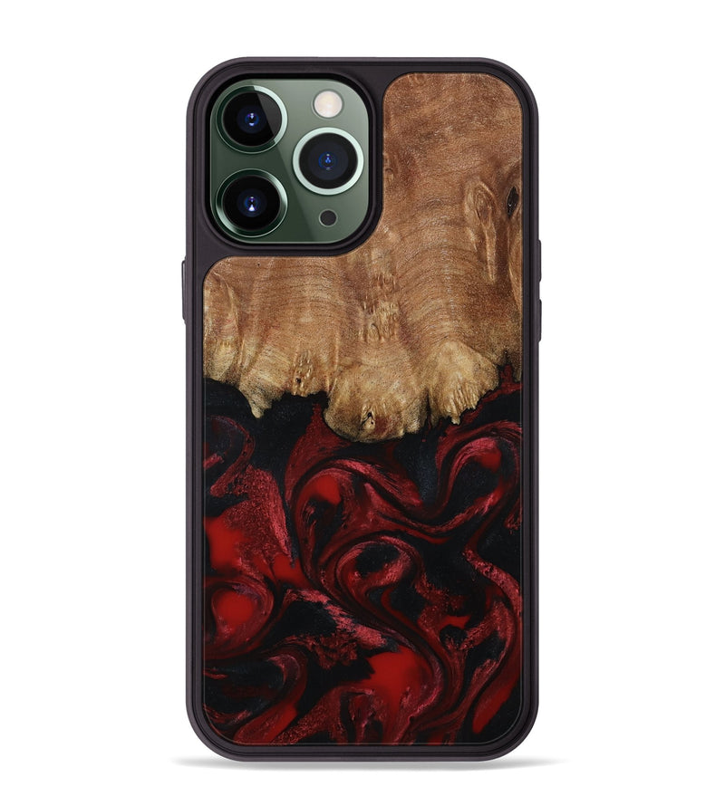 iPhone 13 Pro Max Wood Phone Case - Peggy (Red, 799636)