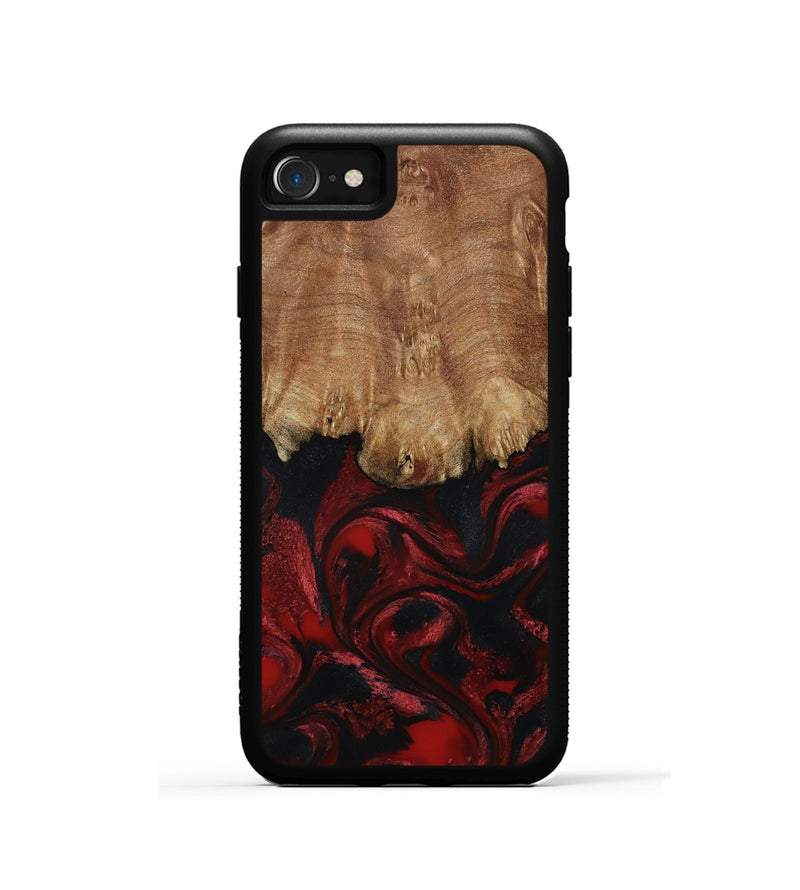 iPhone SE Wood Phone Case - Peggy (Red, 799636)