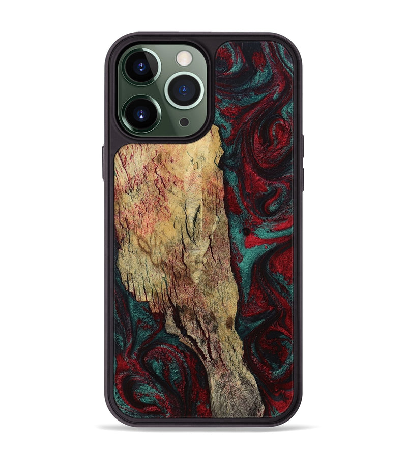 iPhone 13 Pro Max Wood Phone Case - Rufus (Red, 799637)