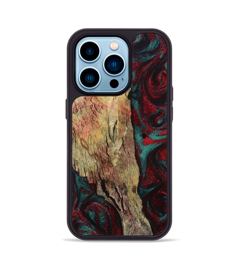 iPhone 14 Pro Wood Phone Case - Rufus (Red, 799637)