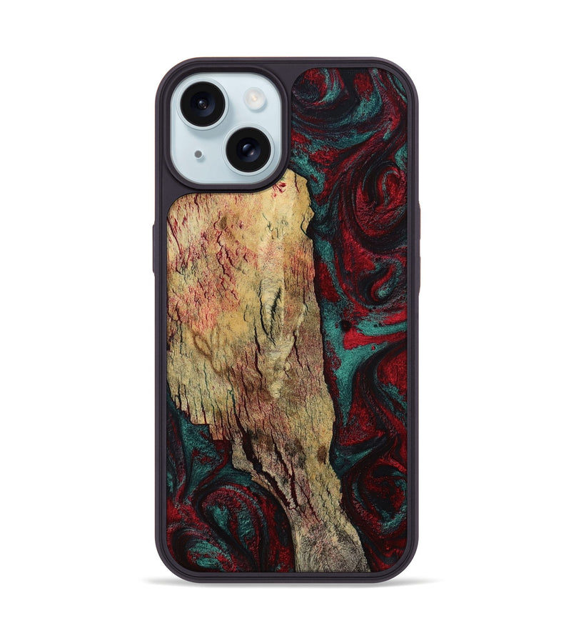 iPhone 15 Wood Phone Case - Rufus (Red, 799637)