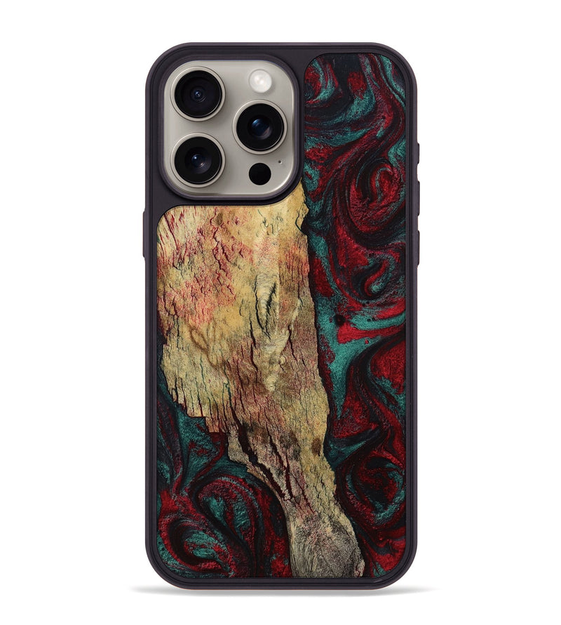 iPhone 15 Pro Max Wood Phone Case - Rufus (Red, 799637)