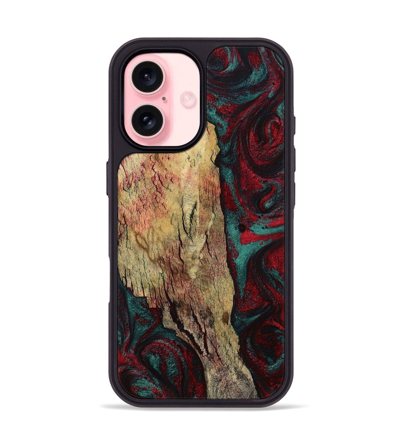 iPhone 16 Wood Phone Case - Rufus (Red, 799637)