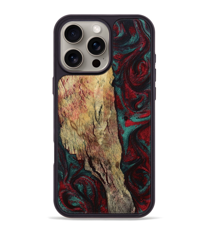 iPhone 16 Pro Max Wood Phone Case - Rufus (Red, 799637)