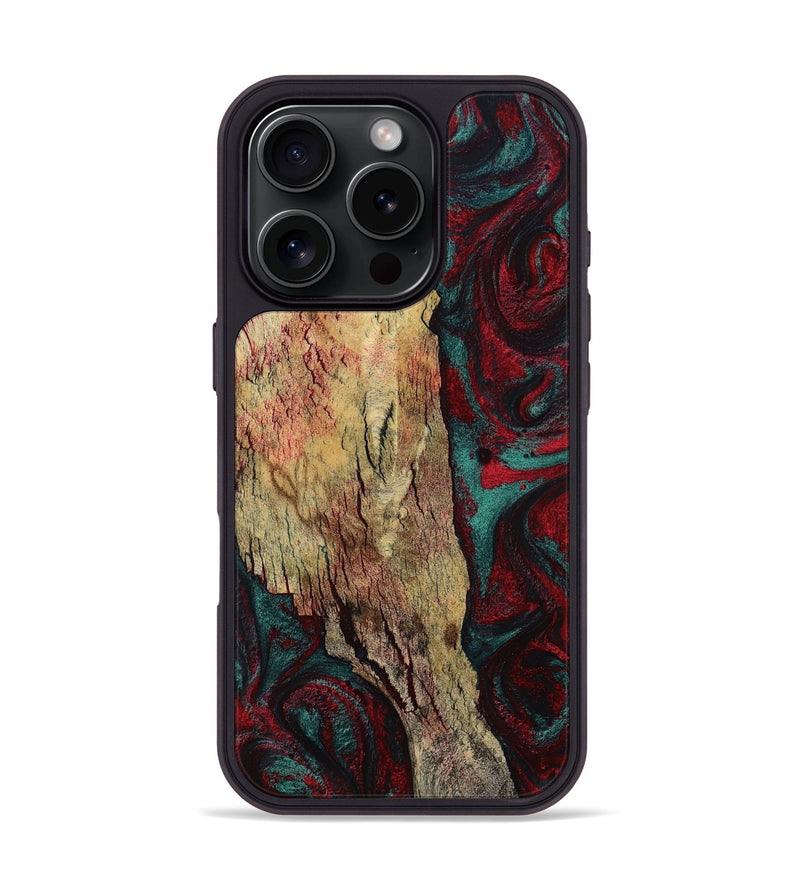 iPhone 16 Pro Wood Phone Case - Rufus (Red, 799637)