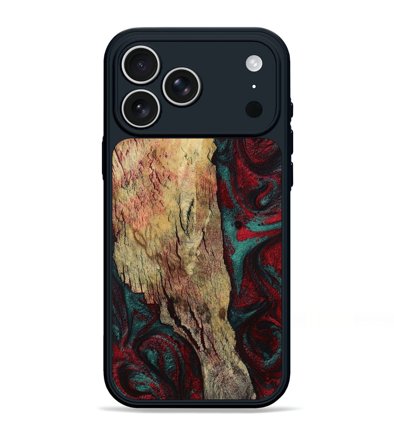 iPhone 17 Pro Max Wood Phone Case - Rufus (Red, 799637)