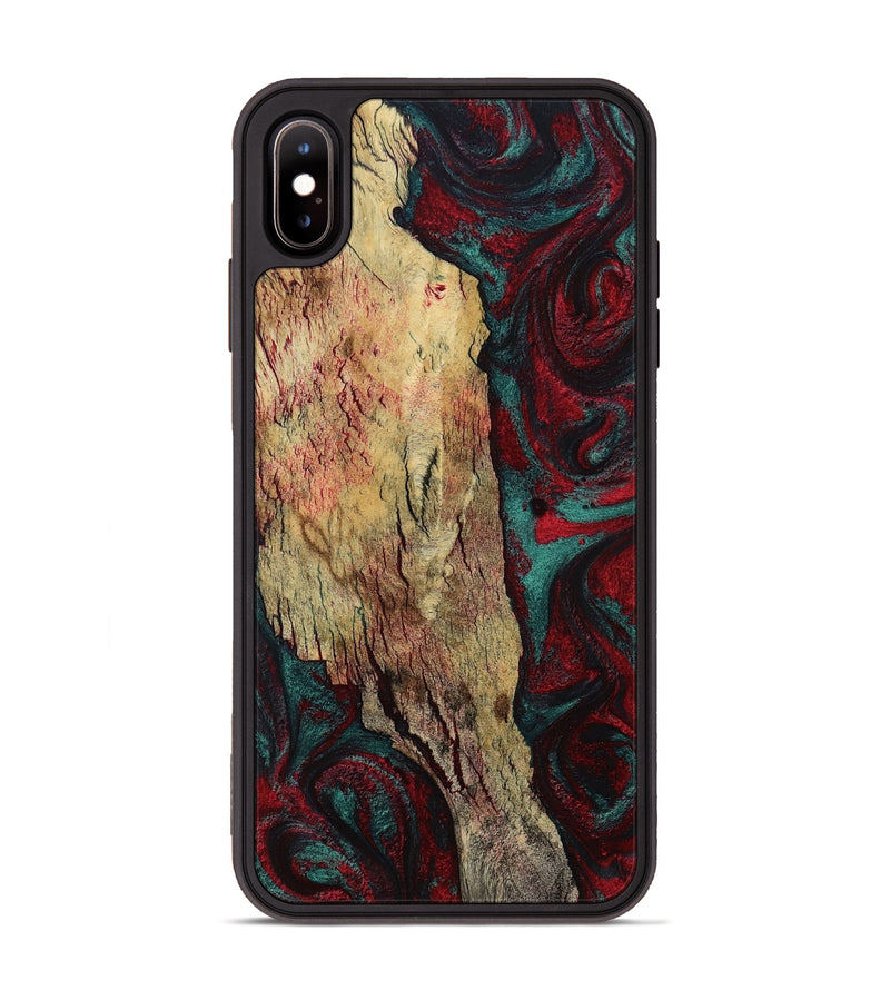 iPhone Xs Max Wood Phone Case - Rufus (Red, 799637)