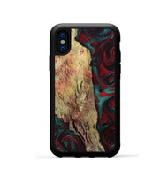 iPhone Xs Wood Phone Case - Rufus (Red, 799637)