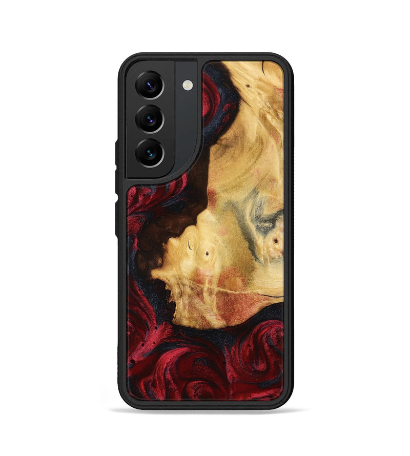 Galaxy S22 Wood Phone Case - Julisa (Red, 799638)