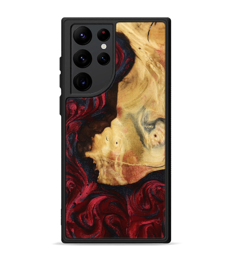 Galaxy S22 Ultra Wood Phone Case - Julisa (Red, 799638)