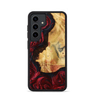Galaxy S24 Wood Phone Case - Julisa (Red, 799638)
