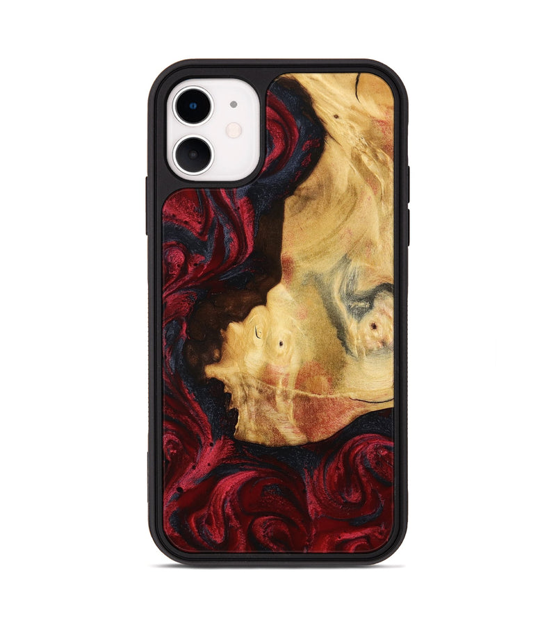 iPhone 11 Wood Phone Case - Julisa (Red, 799638)