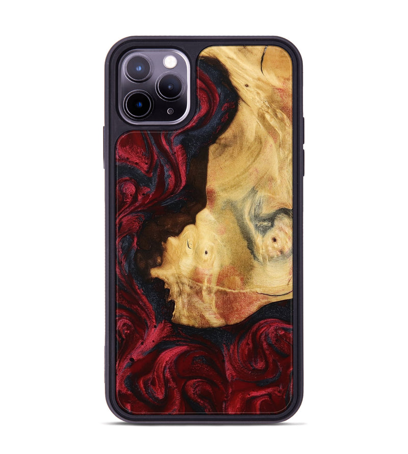 iPhone 11 Pro Max Wood Phone Case - Julisa (Red, 799638)