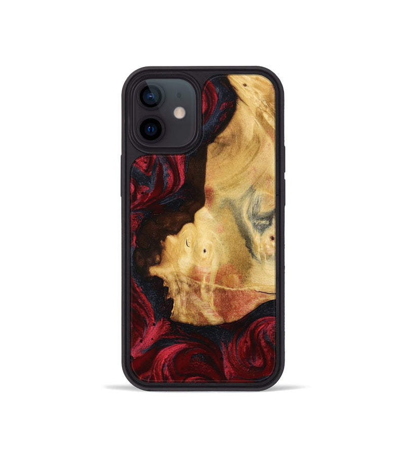 iPhone 12 mini Wood Phone Case - Julisa (Red, 799638)