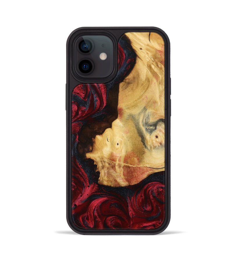 iPhone 12 Wood Phone Case - Julisa (Red, 799638)
