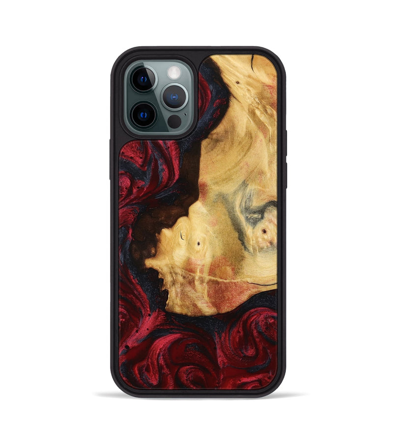 iPhone 12 Pro Wood Phone Case - Julisa (Red, 799638)