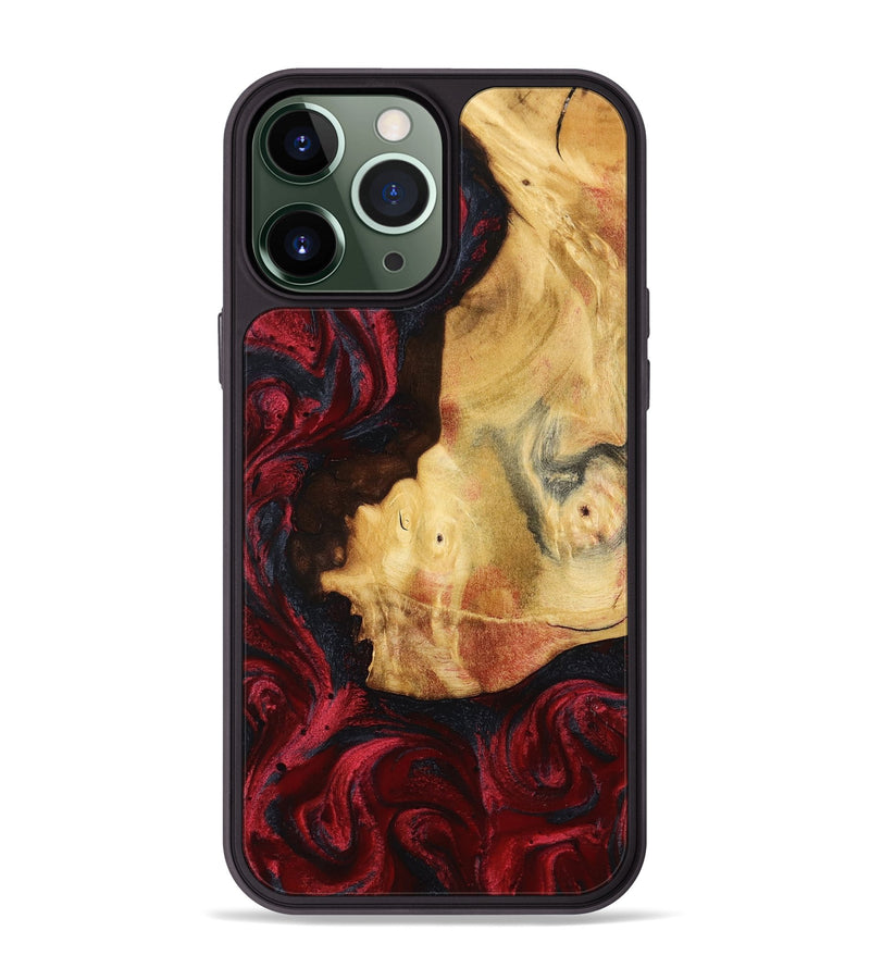 iPhone 13 Pro Max Wood Phone Case - Julisa (Red, 799638)