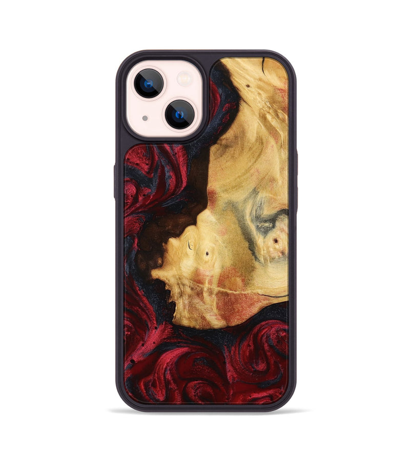 iPhone 14 Wood Phone Case - Julisa (Red, 799638)