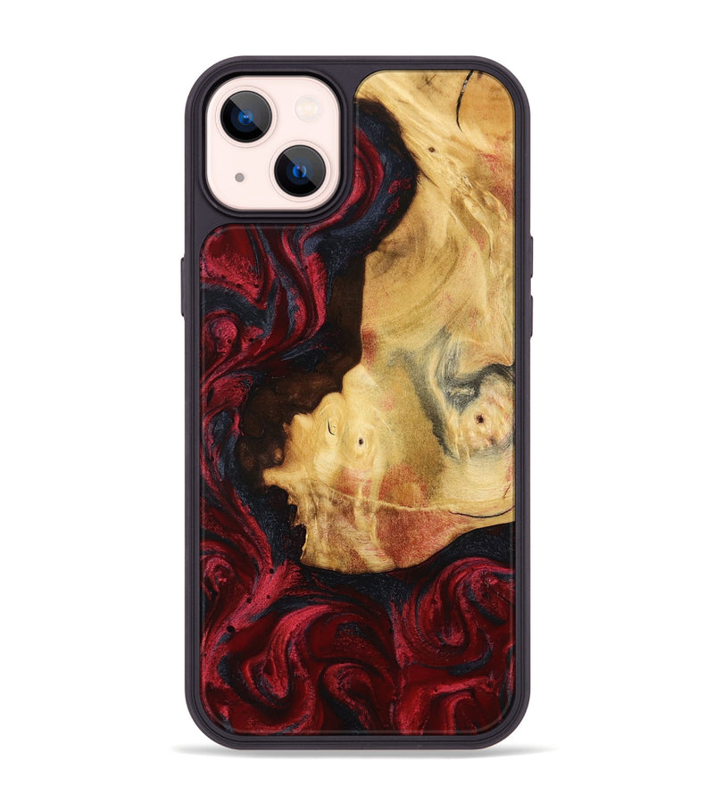 iPhone 14 Plus Wood Phone Case - Julisa (Red, 799638)