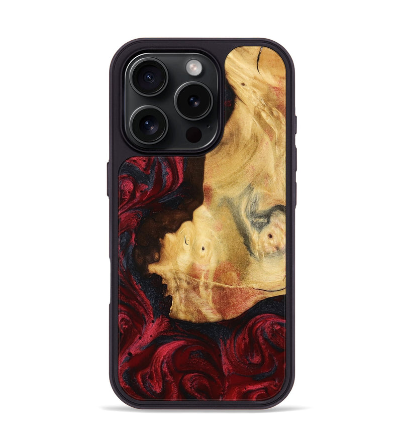 iPhone 16 Pro Wood Phone Case - Julisa (Red, 799638)