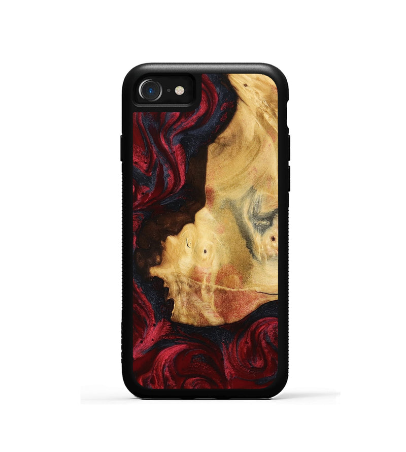 iPhone SE Wood Phone Case - Julisa (Red, 799638)