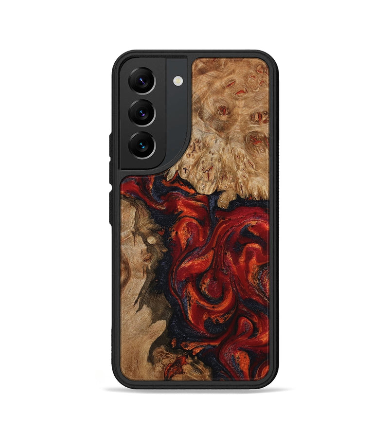 Galaxy S22 Wood Phone Case - Otho (Red, 799639)