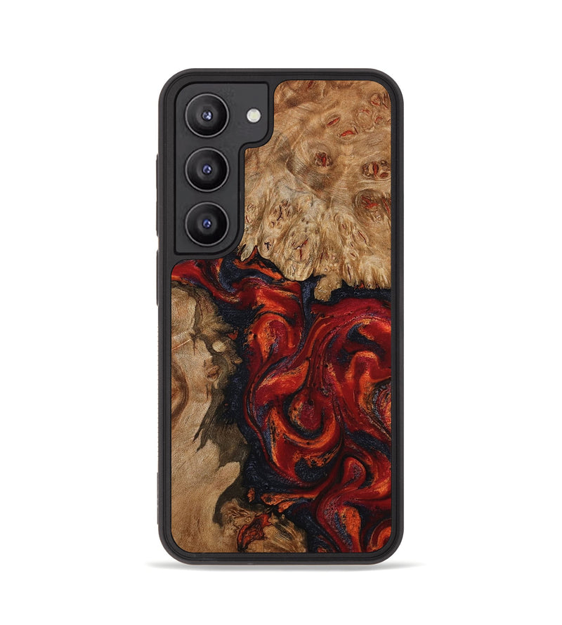 Galaxy S23 Wood Phone Case - Otho (Red, 799639)