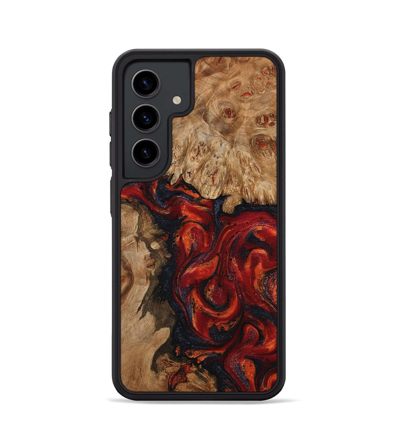 Galaxy S24 Wood Phone Case - Otho (Red, 799639)