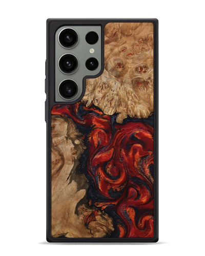 Galaxy S24 Ultra Wood Phone Case - Otho (Red, 799639)