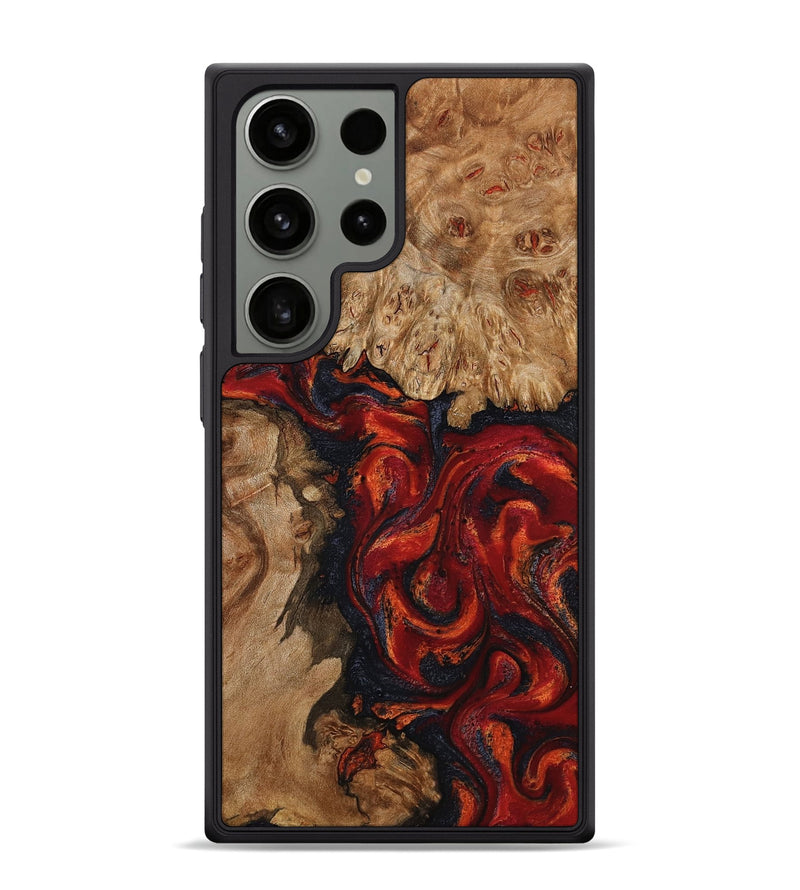 Galaxy S24 Ultra Wood Phone Case - Otho (Red, 799639)