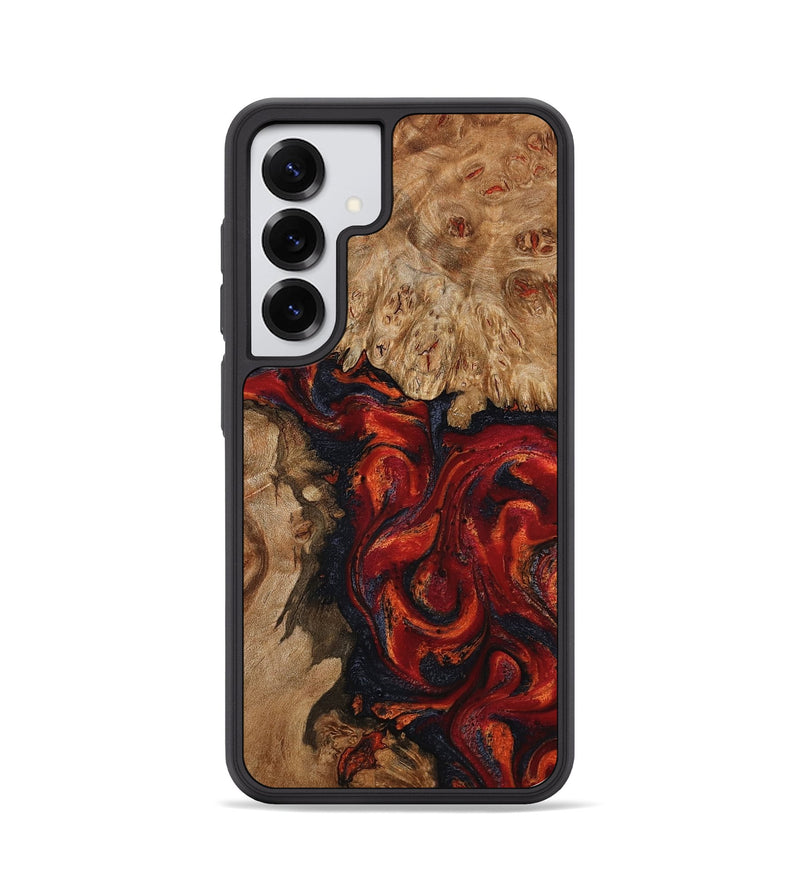 Galaxy S25 Wood Phone Case - Otho (Red, 799639)