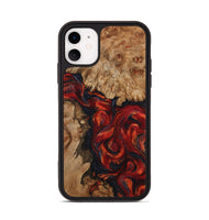 iPhone 11 Wood Phone Case - Otho (Red, 799639)
