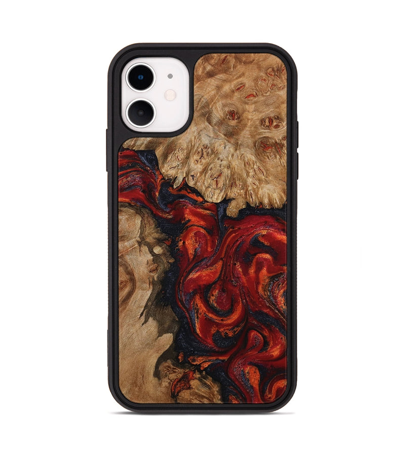 iPhone 11 Wood Phone Case - Otho (Red, 799639)