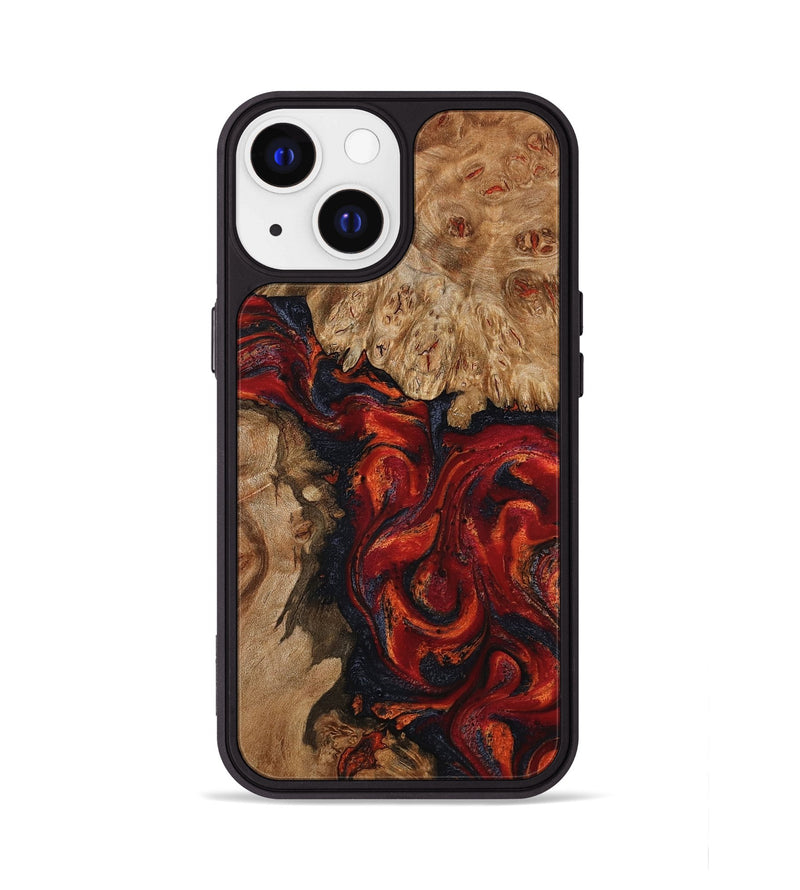 iPhone 13 Wood Phone Case - Otho (Red, 799639)