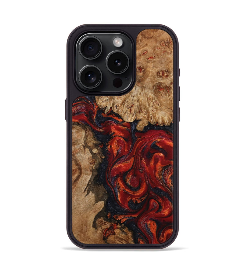 iPhone 15 Pro Wood Phone Case - Otho (Red, 799639)