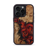 iPhone 16 Pro Wood Phone Case - Otho (Red, 799639)