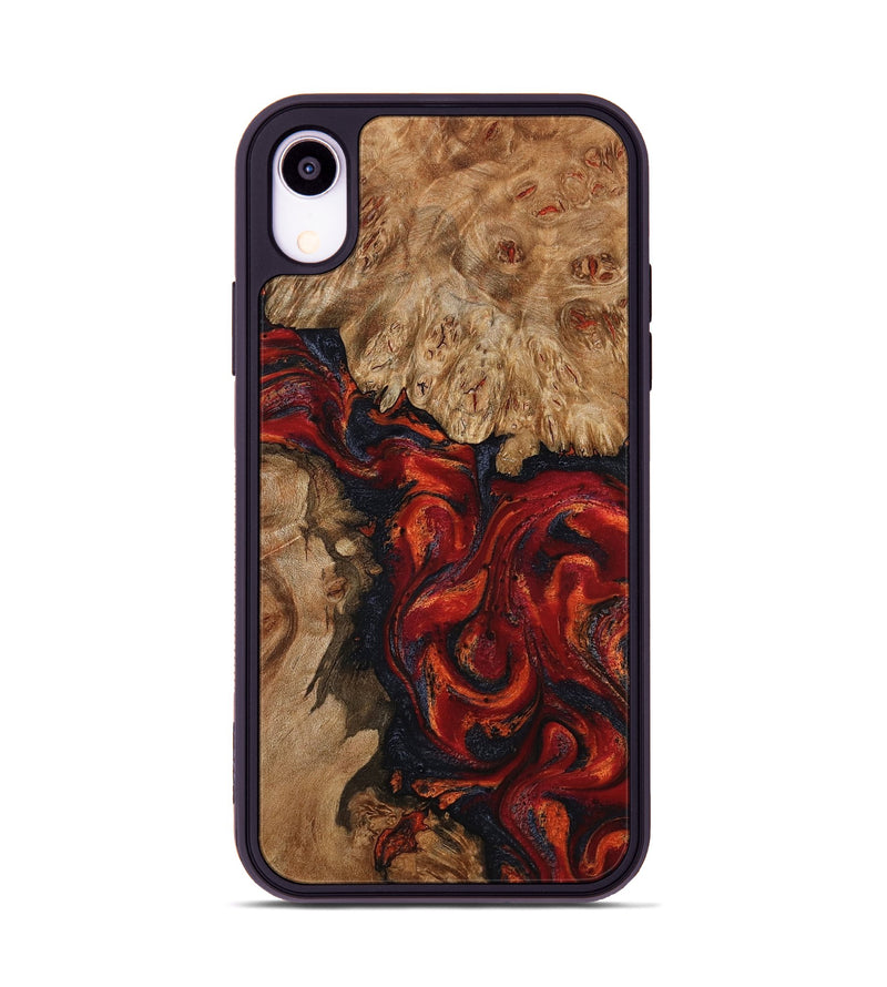 iPhone Xr Wood Phone Case - Otho (Red, 799639)