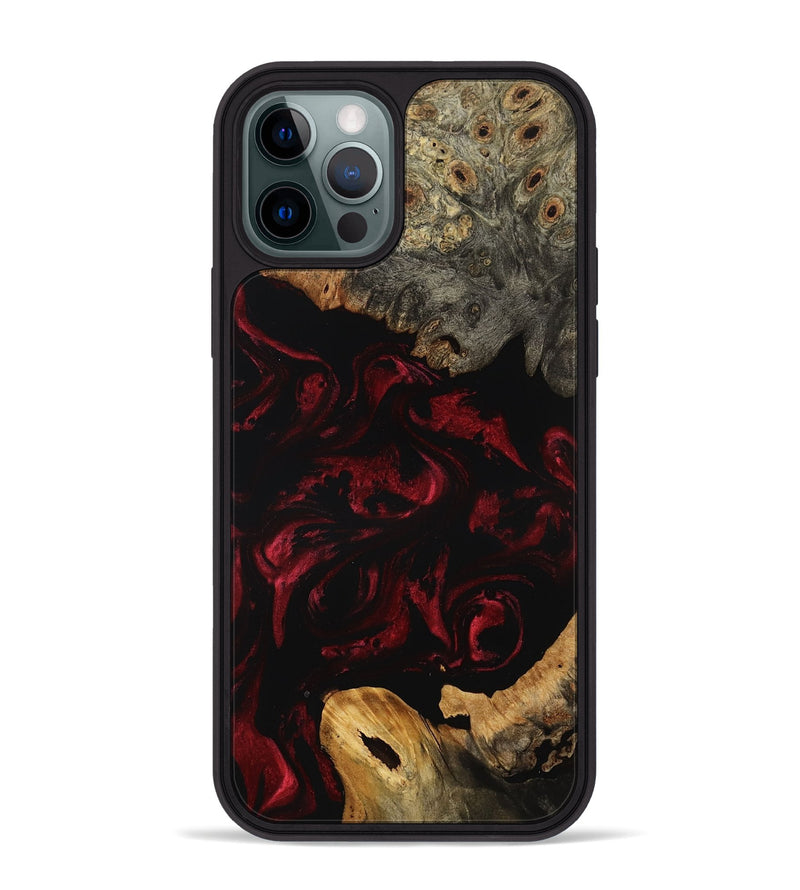 iPhone 12 Pro Max Wood Phone Case - Coleman (Red, 799640)
