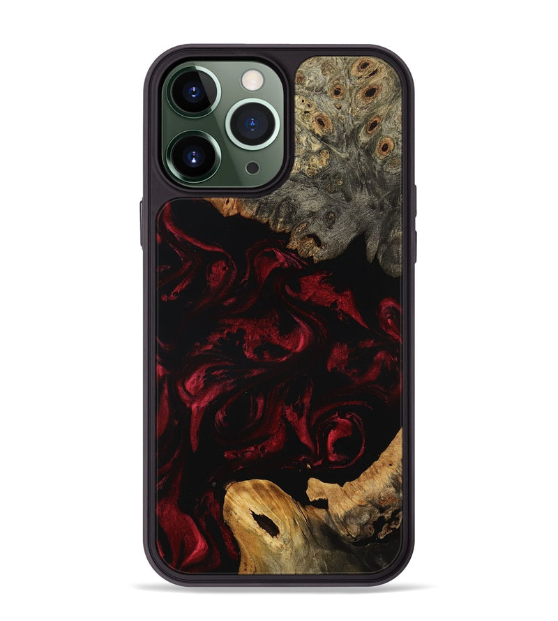 iPhone 13 Pro Max Wood Phone Case - Coleman (Red, 799640)