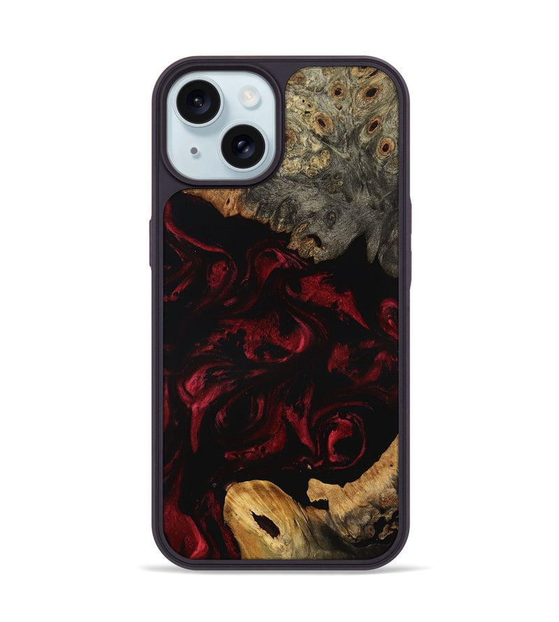 iPhone 15 Wood Phone Case - Coleman (Red, 799640)